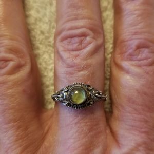 Silver Peridot Ring